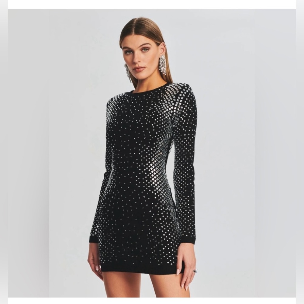 NWT Retrofete Silver/Black Dress